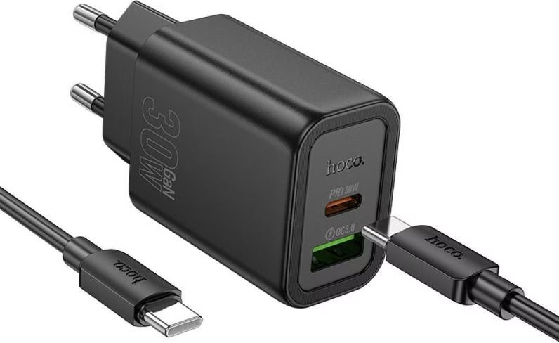 HOCO N63 PD30W + QC3.0 Dual Port Fast Charger Set
