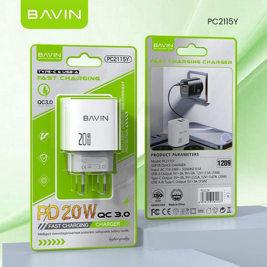 BAVIN PC2115Y PD 20W Fast Charger