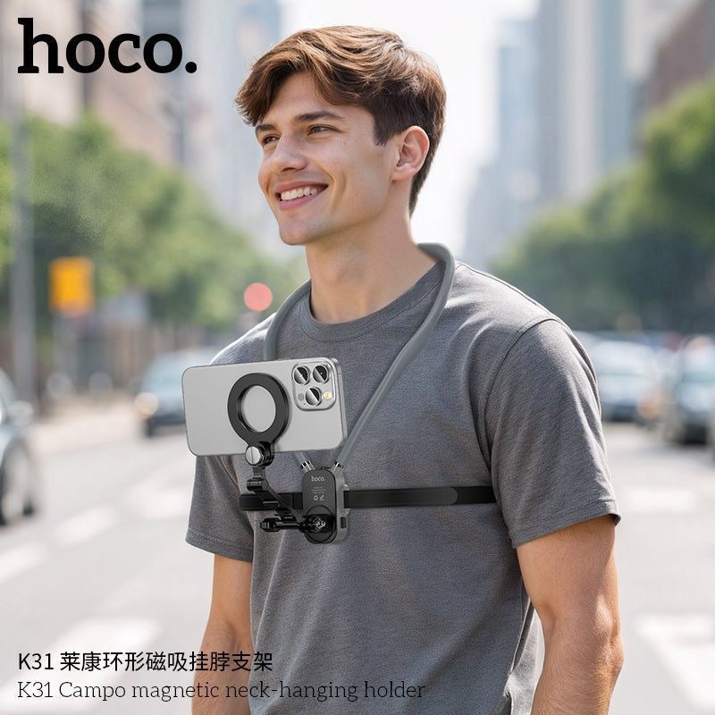 HOCO K31 Strong Magnet Anti-Shake Neck Phone Holder