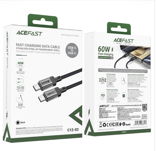 ACEFAST C12-03 USB-C to USB-C Fast Charging Cable 60W (1.2m)