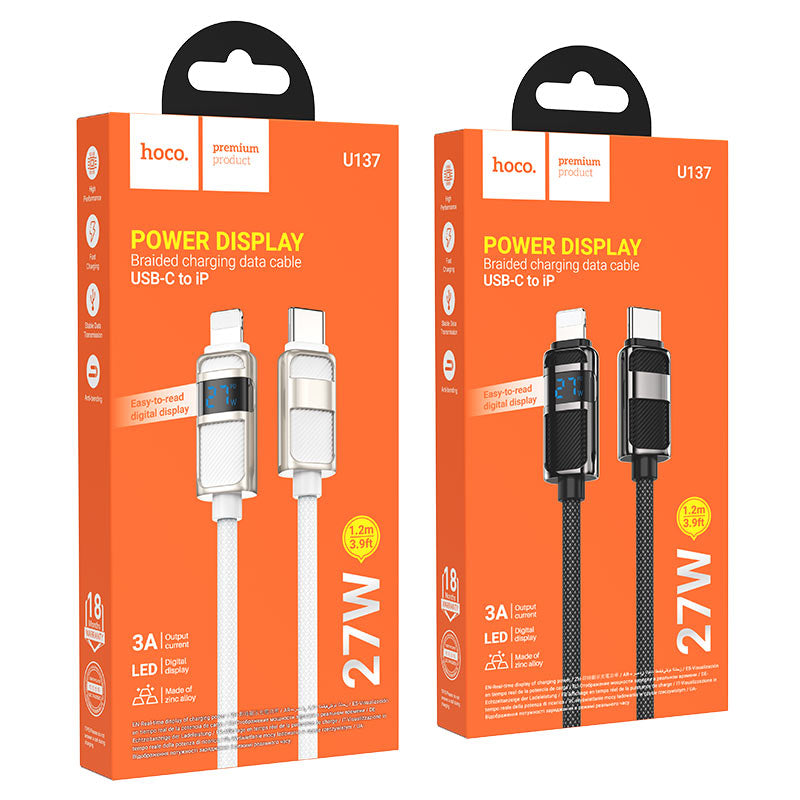 HOCO U137 27W USB-C to Lightning Fast Charging Cable