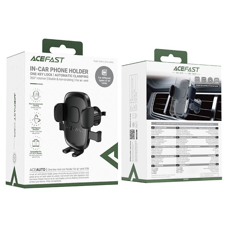ACEFAST D56 One-Key Lock In-Car Phone Holder