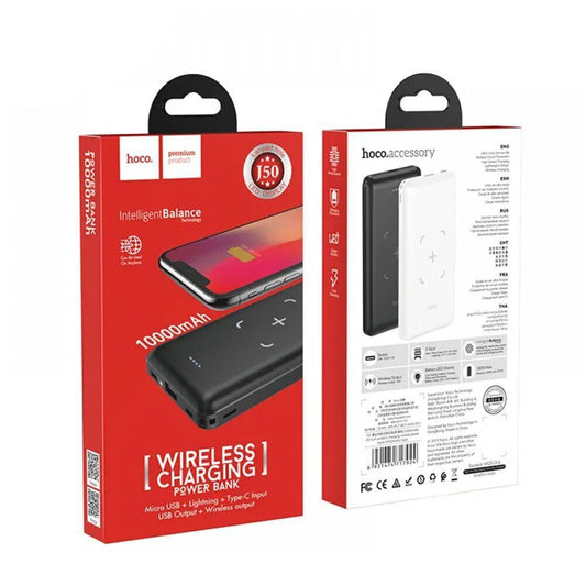 HOCO J50 Wireless Charging Power Bank 10000mAh