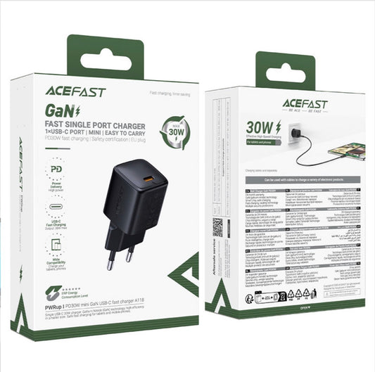 ACEFAST A118 GaN USB-C Fast Charger 30W