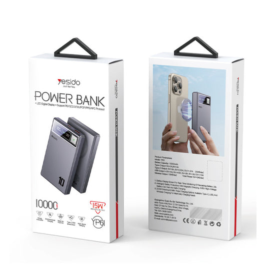 Yesido YP61 Magnetic Power Bank 10000mAh 15W
