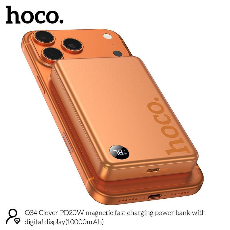 HOCO Q34 Magnetic Wireless Charging Power Bank 10000mAh
