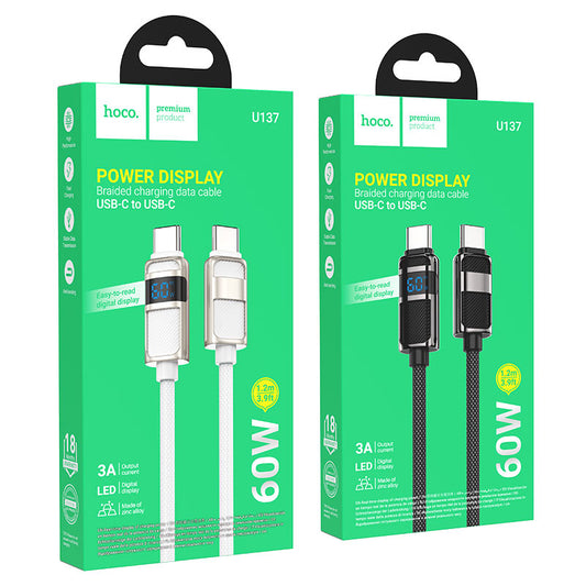 HOCO U137 60W USB-C to USB-C Fast Charging Cable